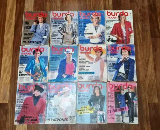 Revista burda 12 números AÑO 1986