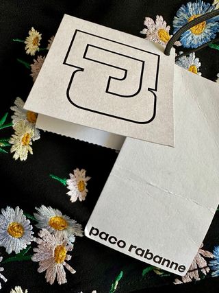 Minifalda negra Paco Rabanne T36