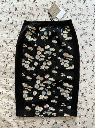 Minifalda negra Paco Rabanne T36