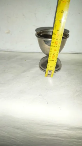 Antigua huevera silver plate BGN sello Victoriano