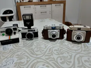 Lote 4 vecchie fotocamere