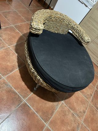 Butaca de mimbre
