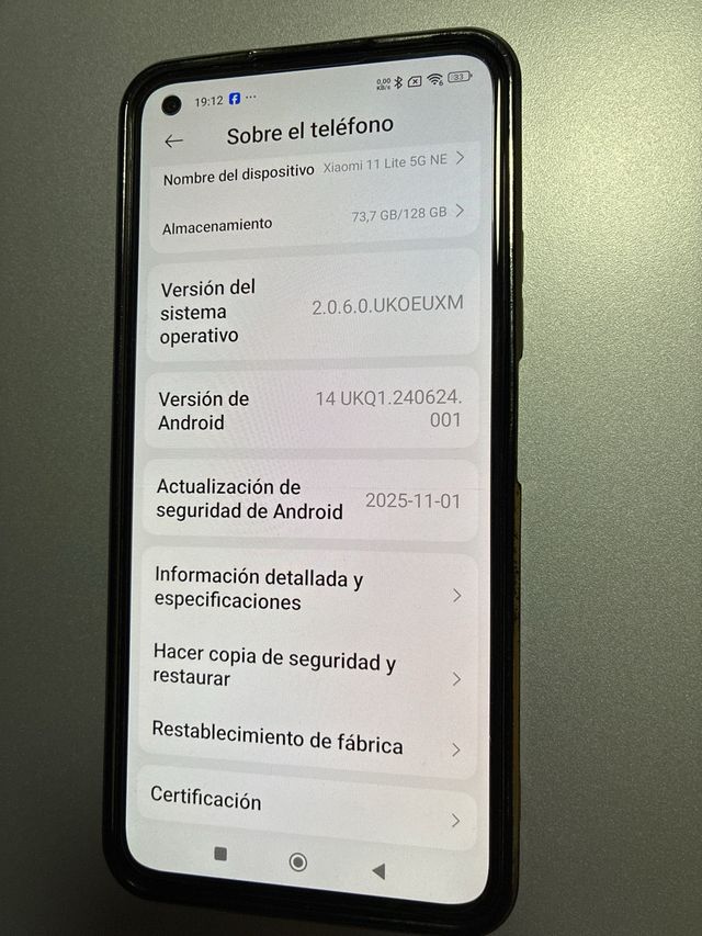 XIAOMI 11 LITE 5G NE 128 Gigas