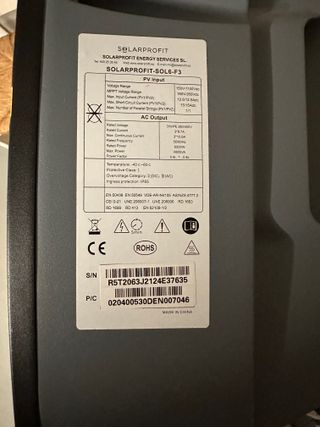 Inverter Solar Profit de 6 KW Trifasico