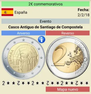Moneda conmemorativa de dos euros España 2018