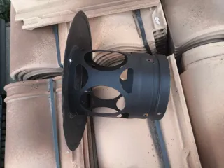 Caperuza metal chimenea 150 negra vitrificada