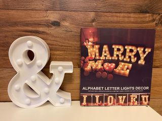 Letra con luces. 25cm