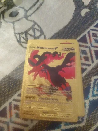 13 cartas doradas Pokémon NO OFICIALES no metal