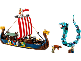 Lego Creator 3in1 31132 Nave vichinga e Jörmungand