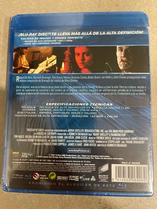 Frankenstein (Mary Shelley’s) Blu-Ray