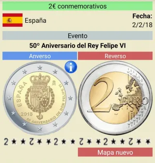 Moneda conmemorativa de dos euros España 2018