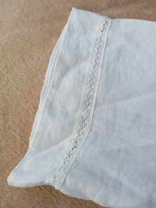 Zara Short-Sleeved Shirt White Ibiza Style