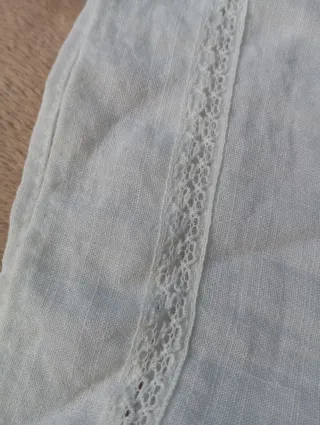 Zara Short-Sleeved Shirt White Ibiza Style