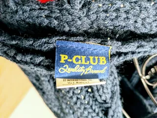 Sciarpa Blu Notte a Trecce - Stile "Polo" - P-CLUB