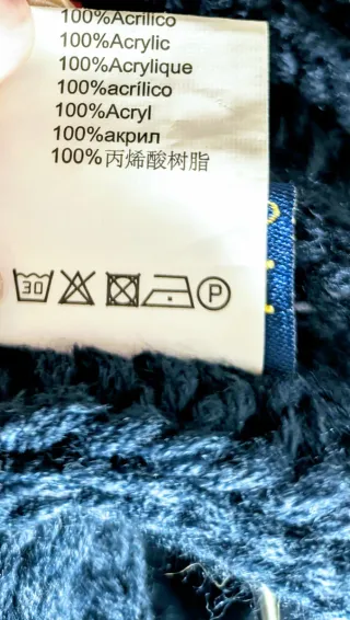 Sciarpa Blu Notte a Trecce - Stile "Polo" - P-CLUB