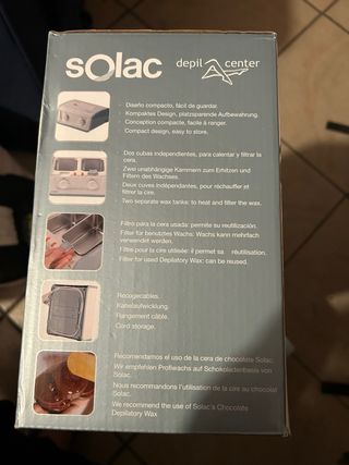 Solac Depil Center cera caliente