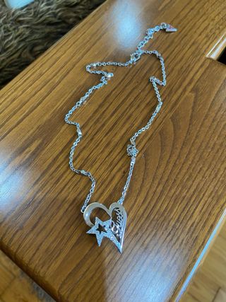 Colar Guess Cor Prata Novo