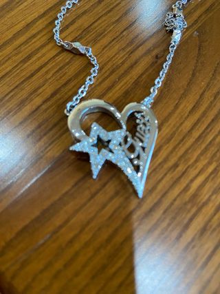 Colar Guess Cor Prata Novo