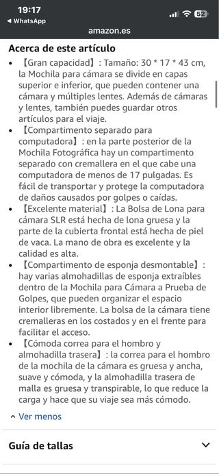 Zaino fotografico retrò per fotocamera reflex