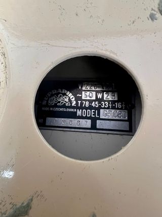 Tocadiscos Supraphon Vintage años 60’