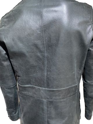 Chaqueta de piel Sixty color negro