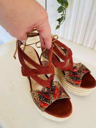 Sandalias Cuña Plataforma Boho La Flor de Calzado