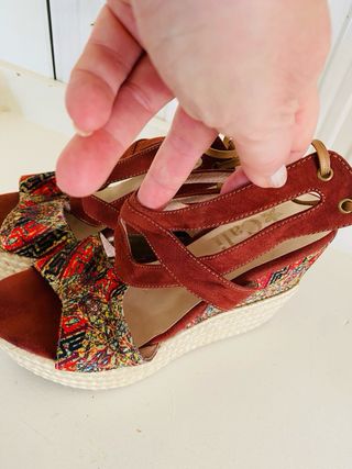 Sandalias Cuña Plataforma Boho La Flor de Calzado