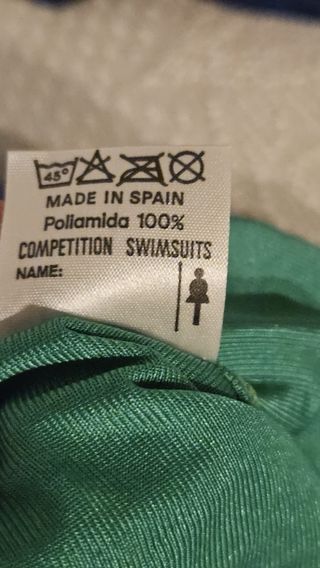 Bañador niña verde y blanco starfish