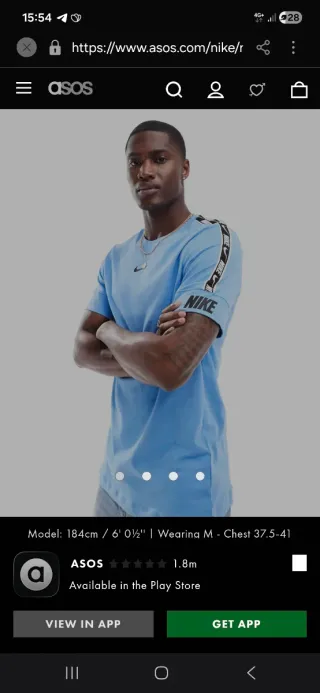 Camiseta nike hombre talla m nueva sin estrenar