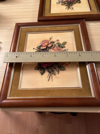 Lote de 2 cuadros artesanales en tres dimensiones