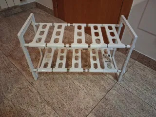 Estantería bajo fregadero 2 Niveles Ajustable