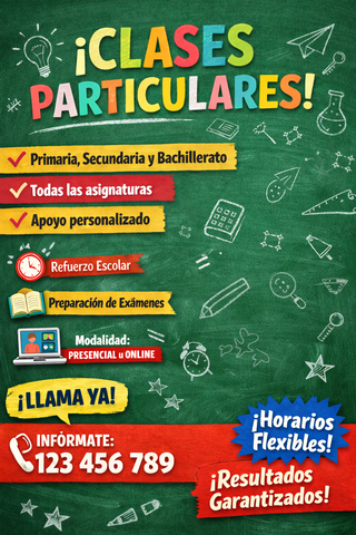 Ofrezco mis servicios como profesora particular