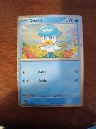 Carta Pokemon quaxly