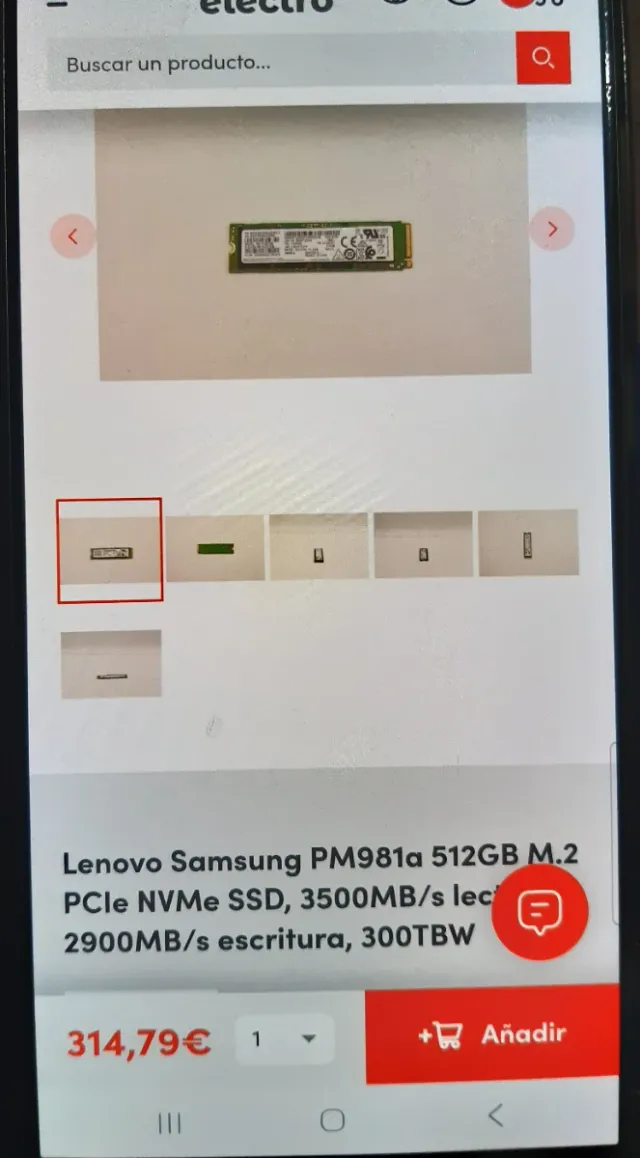 Ssd Samsung 512gb m2 nmve