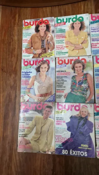 Revista burda 12 números 1990