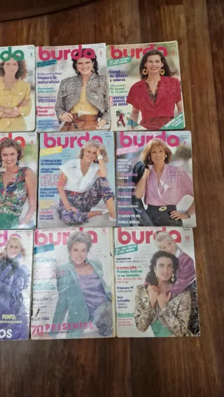 Revista burda 12 números 1990