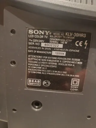 Televisor Sony WEGA 2005