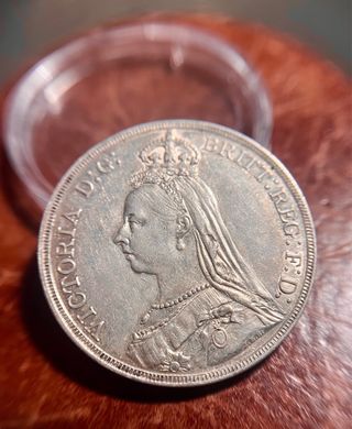 Moneda 1889 Reina Victoria D.G. Britt. Reg. F.D.