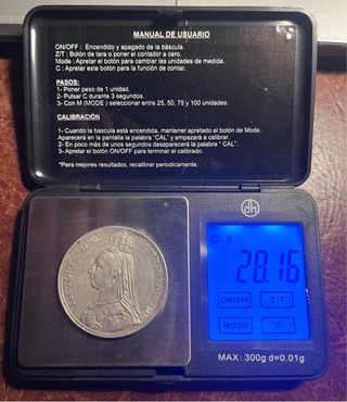 Moneda 1889 Reina Victoria D.G. Britt. Reg. F.D.