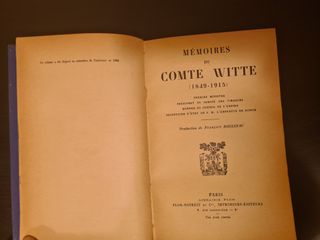 Libro MÉMOIRES DU COMTE WITTE (1849-1915)