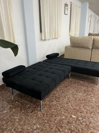 OFERTA!! Nuevo sofa cama negro!!