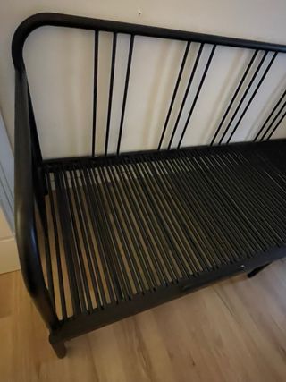 Diván, negro, cama individual o doble