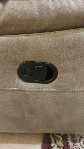 Sillón relax individual marrón-grisáceo