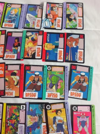 Lote cartas dragón ball hondan