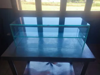Expositor de cristal restaurante