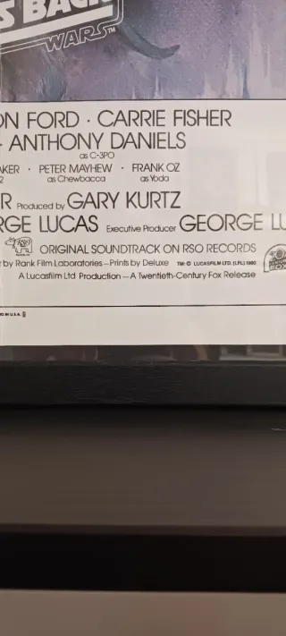 Star wars Poster original Empire strikes back 1980