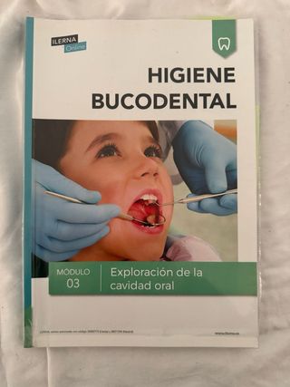 Libro de texto Exploración de la cavidad oral.