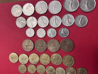 Lote 33 monedas Francos Franceses