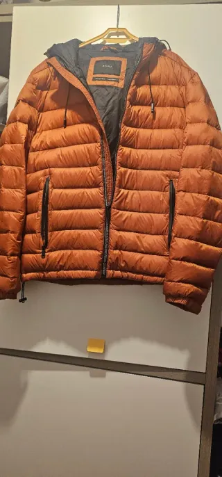 Chaqueta Zara Naranja Metálica Ligera Hombre
