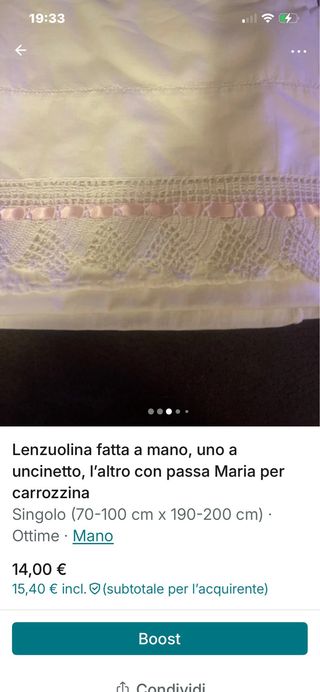 Lenzuoli carrozzina per bambini tutte e due 15 €